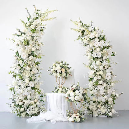 Sadie flower arch:2024 New Wedding Party Background Floral Arch Decoration Including Frame