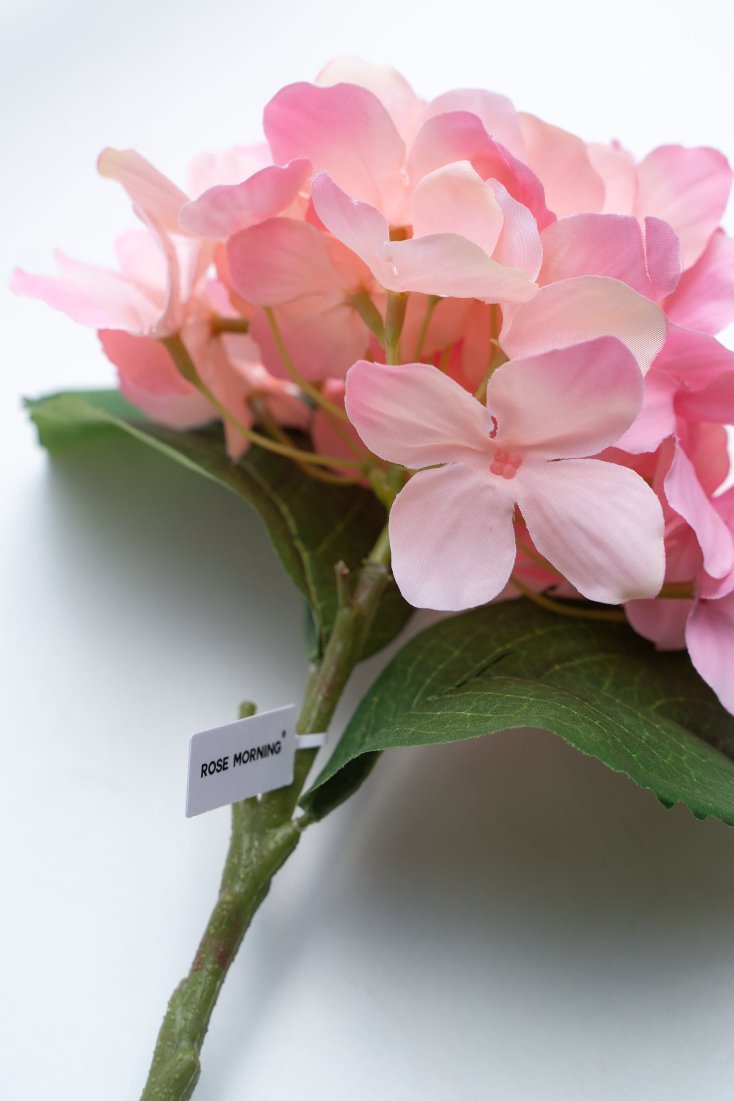 Faux Flowers Pink Single-headed Hydrangea - 18&quot;