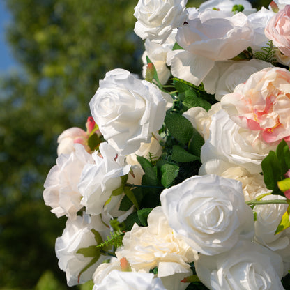 Blair：Wedding Party Background Flower Arch Decoration（Not Including Frame)