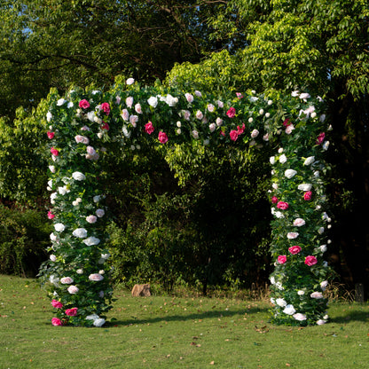 Leila：Wedding Party Background Flower Arch Decoration（Not Including Frame)