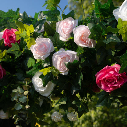 Leila：Wedding Party Background Flower Arch Decoration（Not Including Frame)