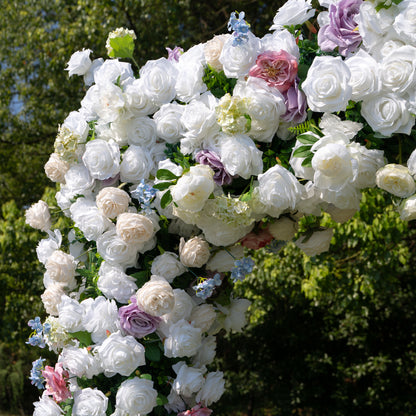 Claire：Wedding Party Background Flower Arch Decoration（Not Including Frame)