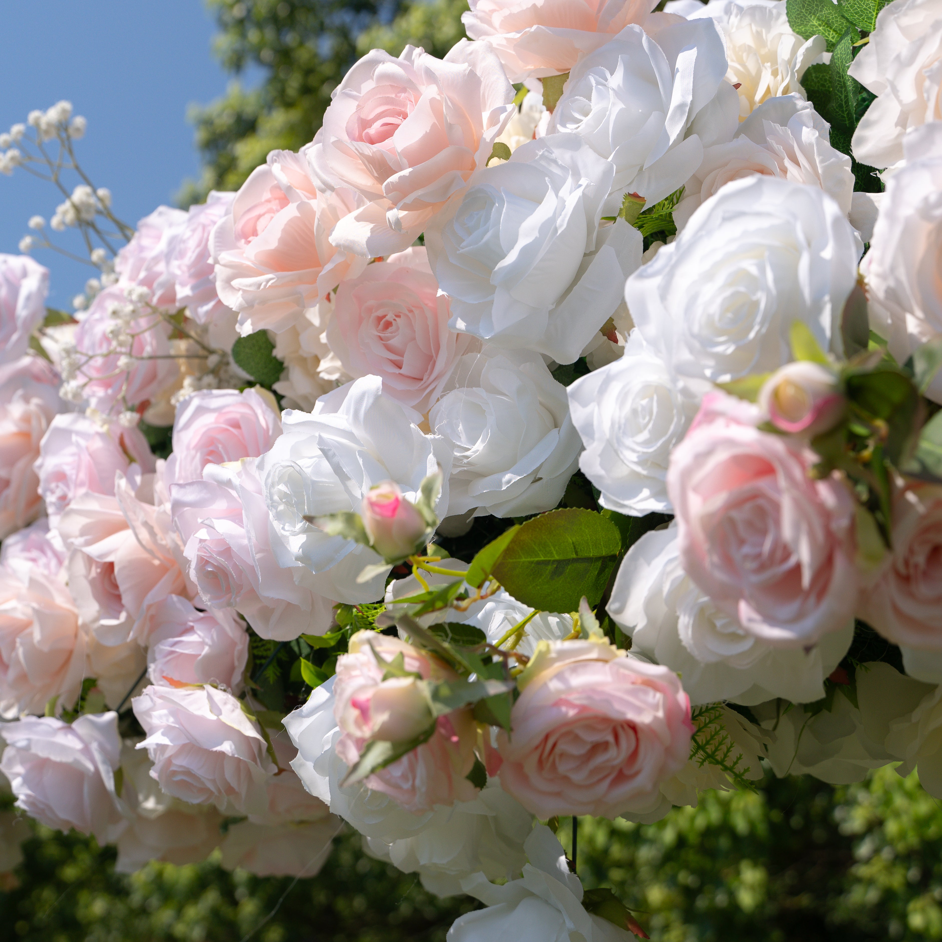 Lara：Wedding Party Background Flower Arch Decoration（Not Including Frame)