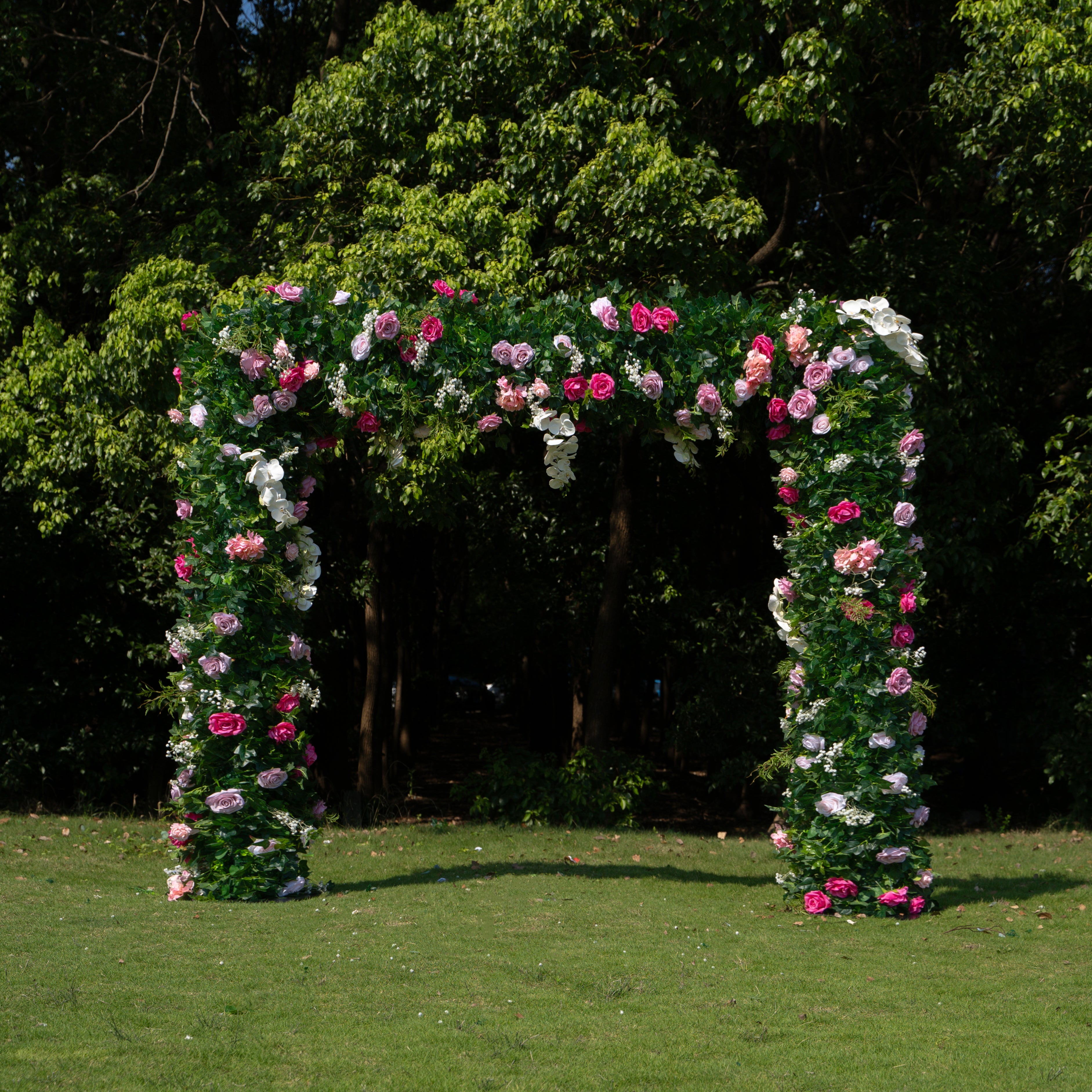 Hailey：Wedding Party Background Flower Arch Decoration（Not Including Frame)