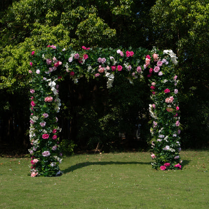 Hailey：Wedding Party Background Flower Arch Decoration（Not Including Frame)