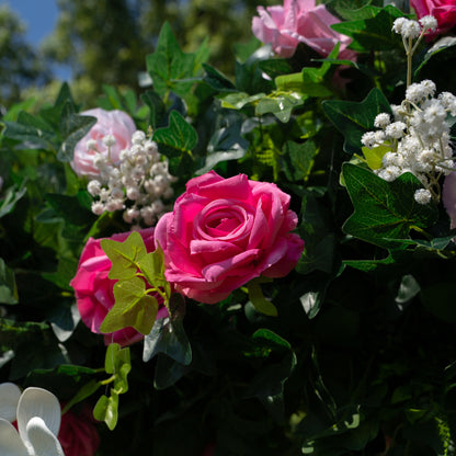 Hailey：Wedding Party Background Flower Arch Decoration（Not Including Frame)