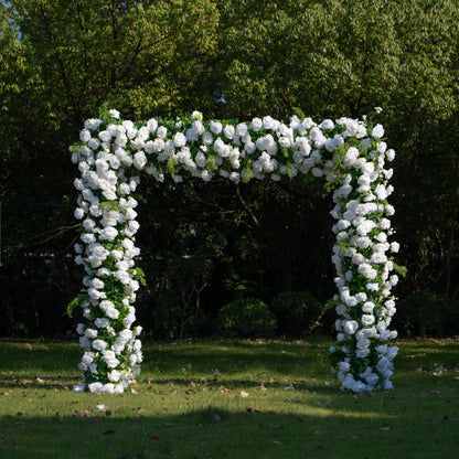 Nature：Fabric Artificial rolling up curtain flower arch（Not Including Frame)