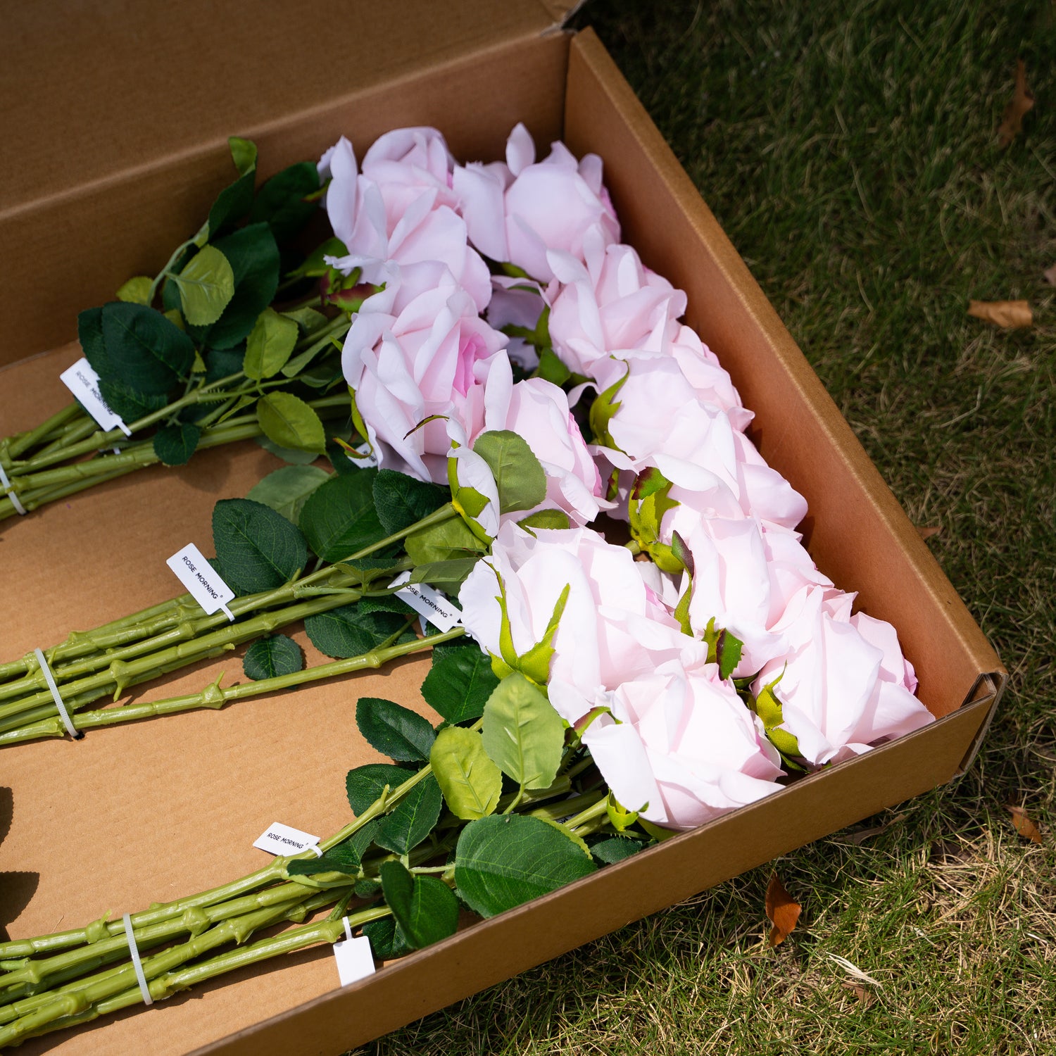 Pink Core Curled Rose Flower- 19&quot;