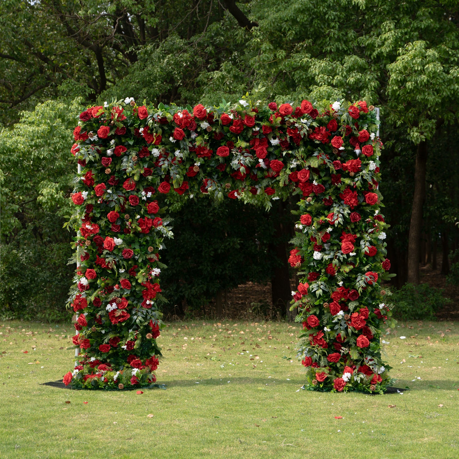 MC Arch ：Christmas Party Background Floral Arch Decoration