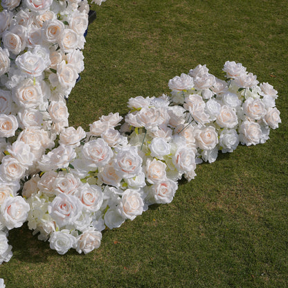 Heart：Wedding Party Background Floral Arch Decoration