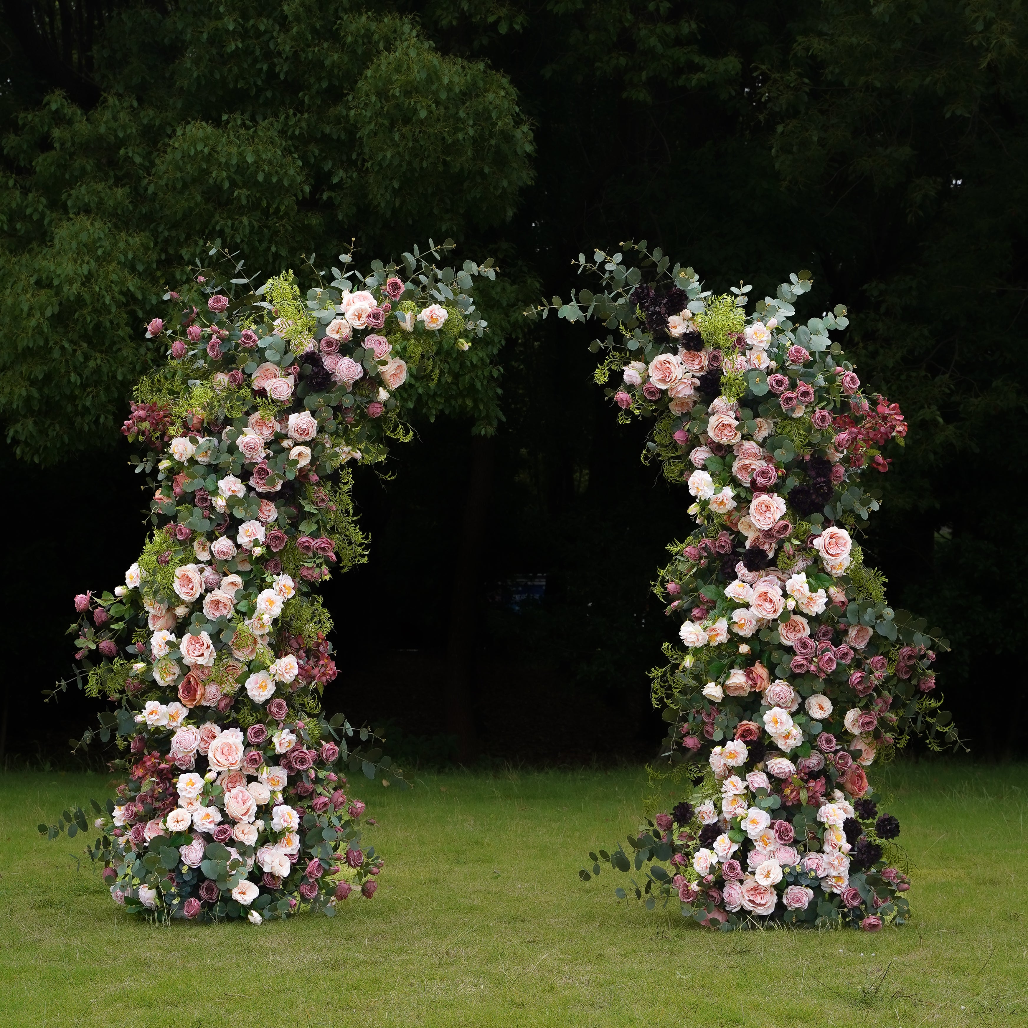 Darcy：Wedding Party Background Floral Arch Decoration