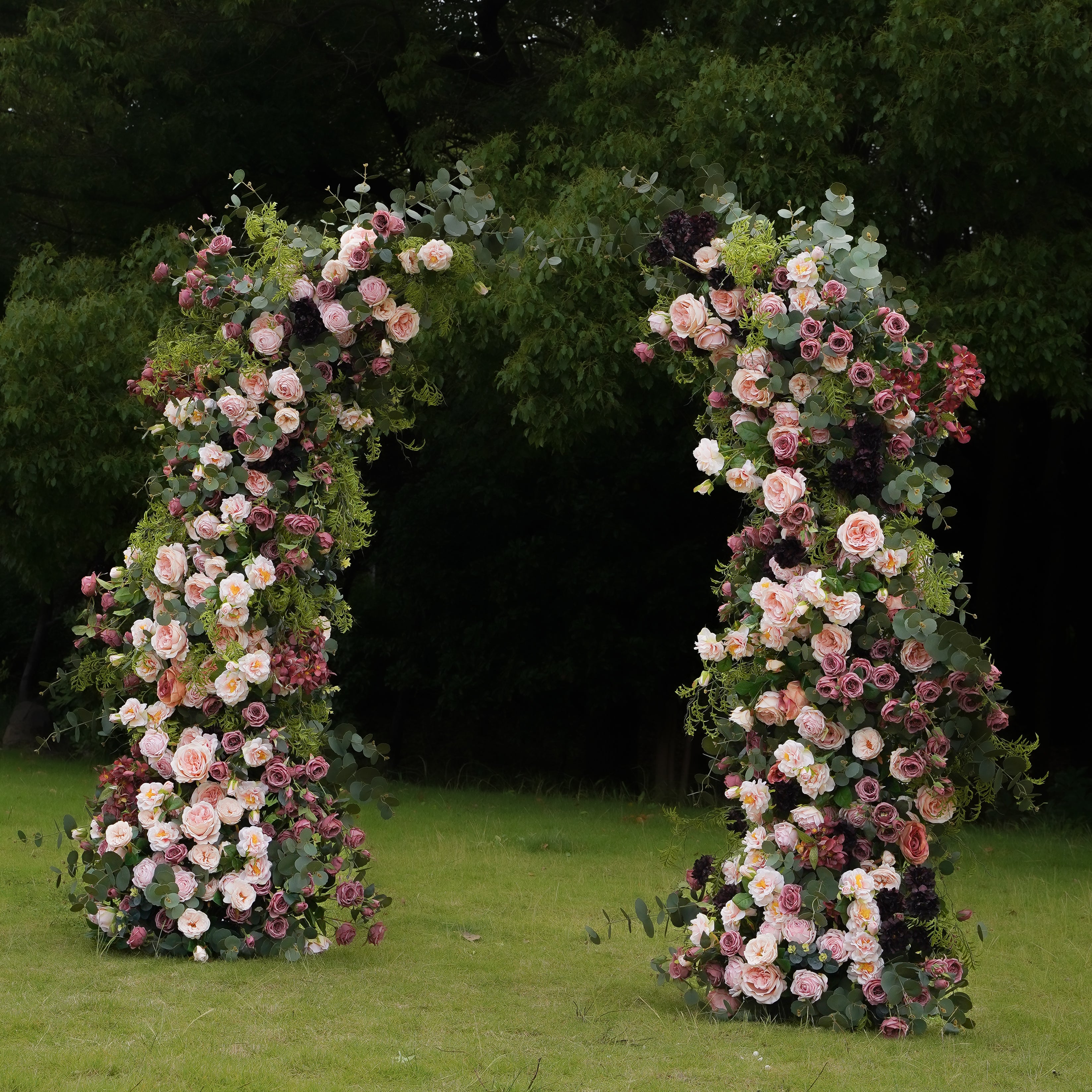 Darcy：Wedding Party Background Floral Arch Decoration