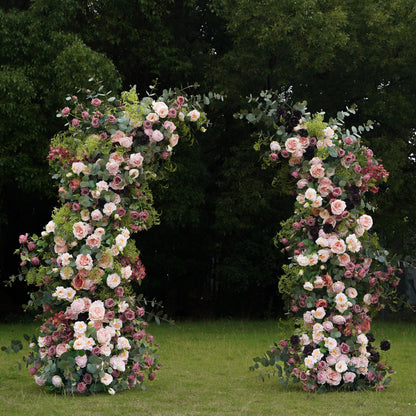 Darcy：Wedding Party Background Floral Arch Decoration