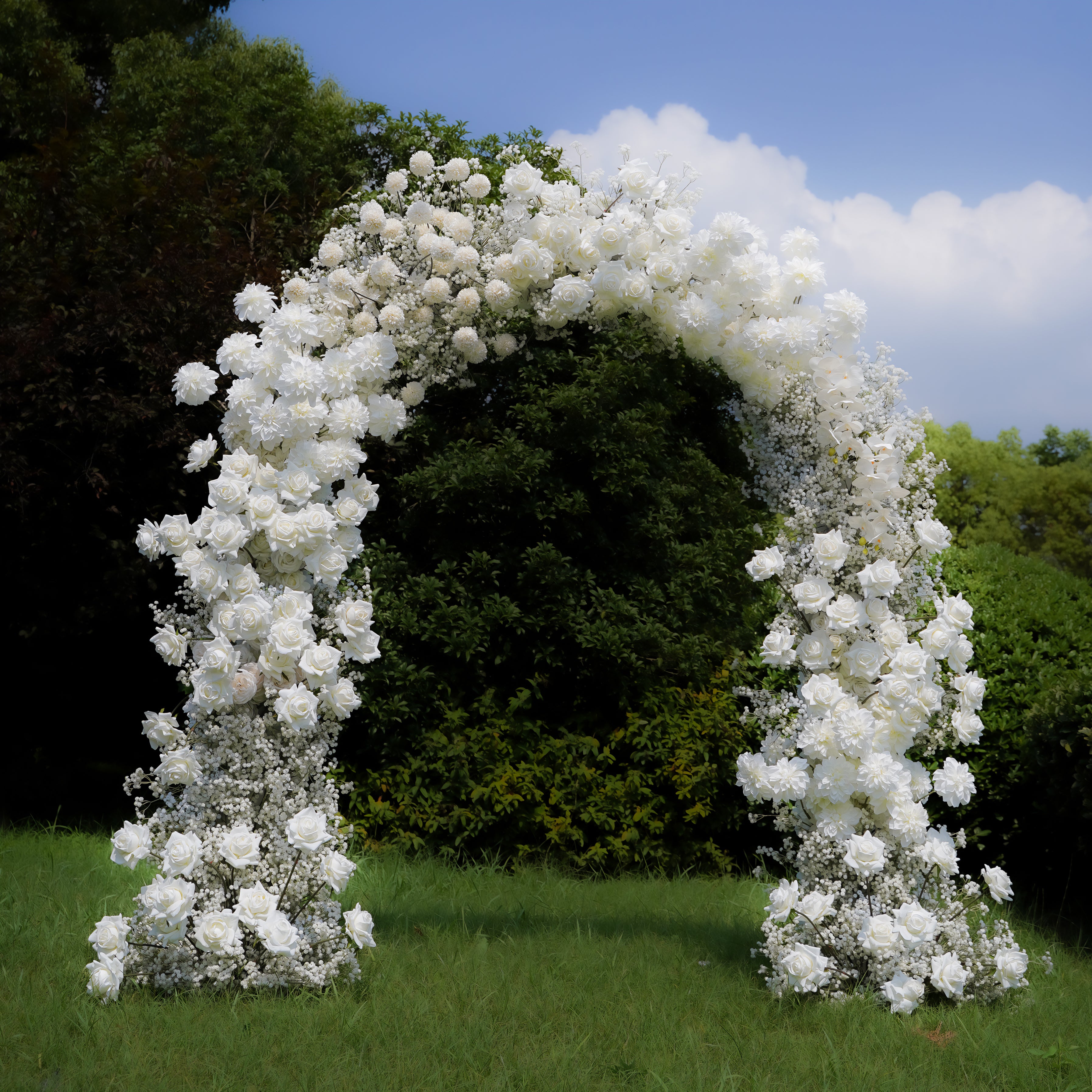 Naomi： Wedding Party Background Floral Arch Decoration Including Frame -R051