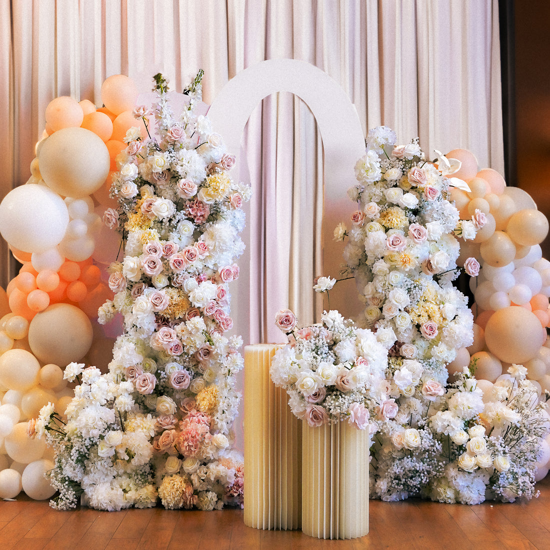 Maya：Wedding Party Background Floral Arch Decoration Including Frame -R089