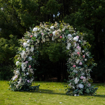 Jean：Wedding Party Background Floral Arch Decoration