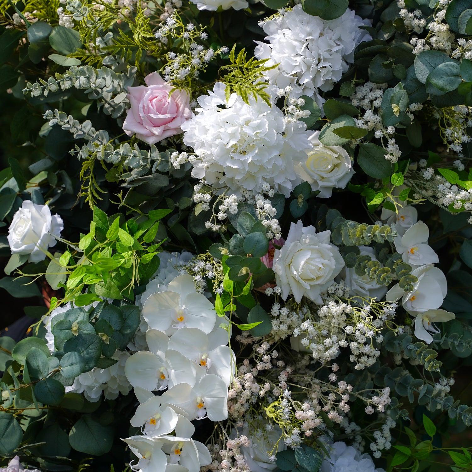 Jean：Wedding Party Background Floral Arch Decoration