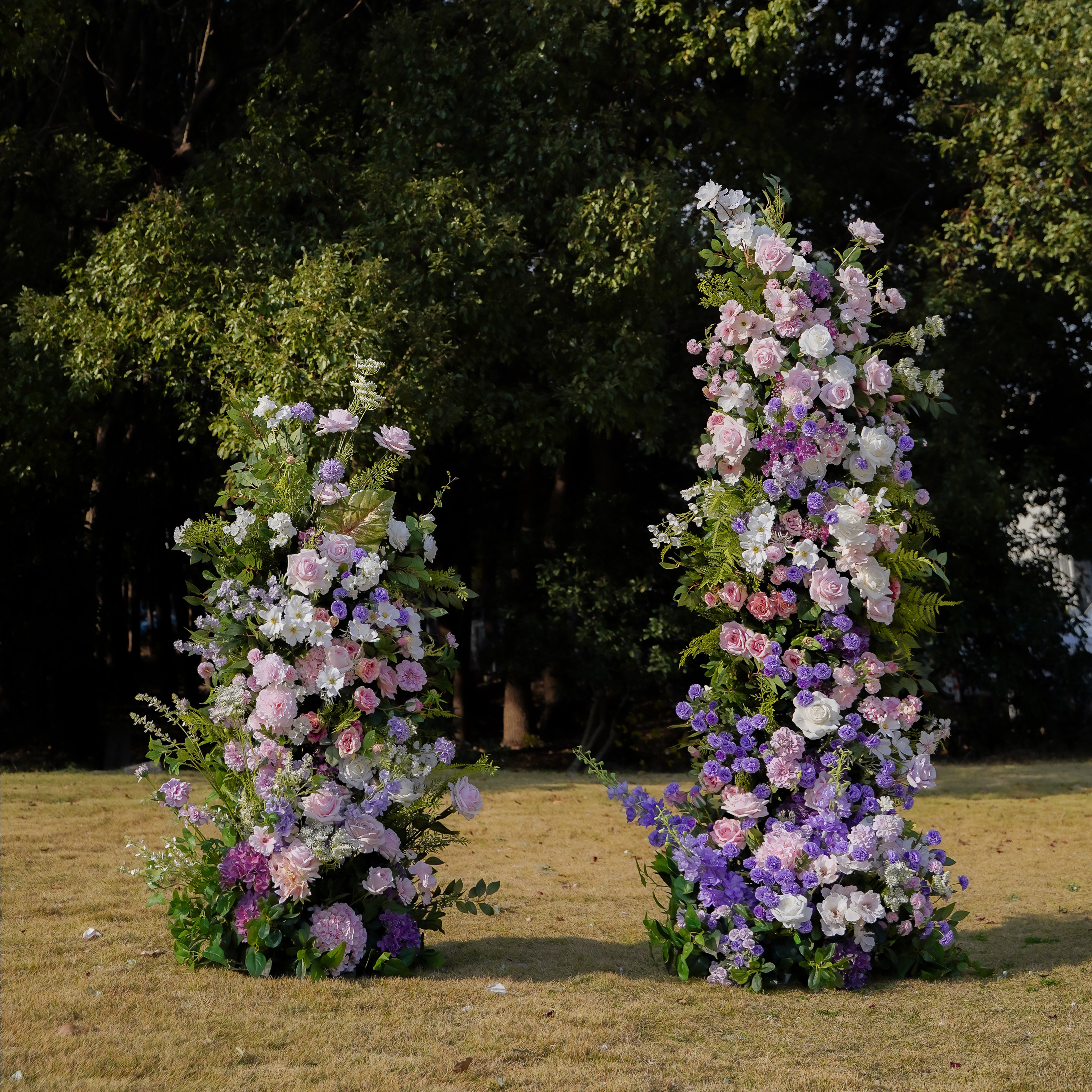 Una：Wedding Party Background Floral Arch Decoration Including Frame -R984