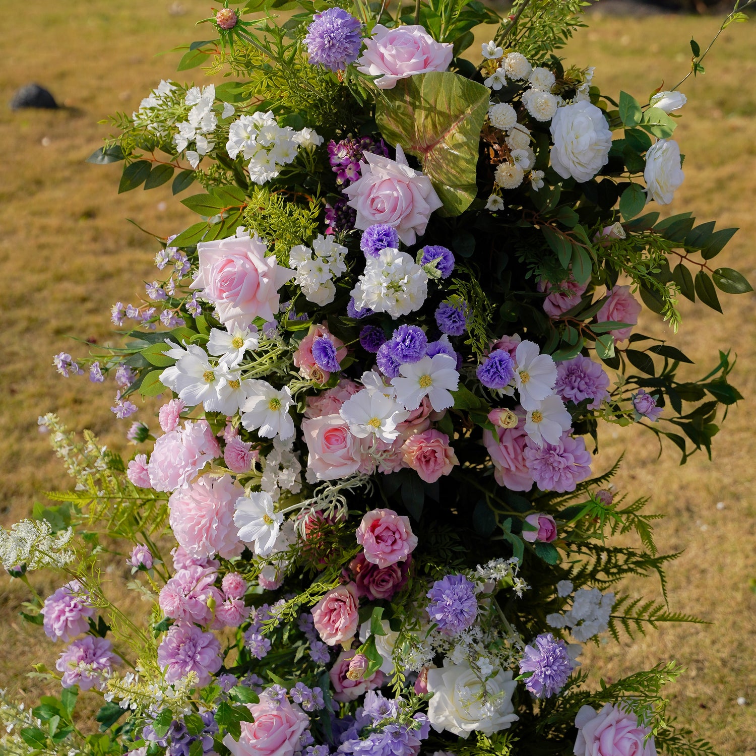 Una：Wedding Party Background Floral Arch Decoration Including Frame -R984