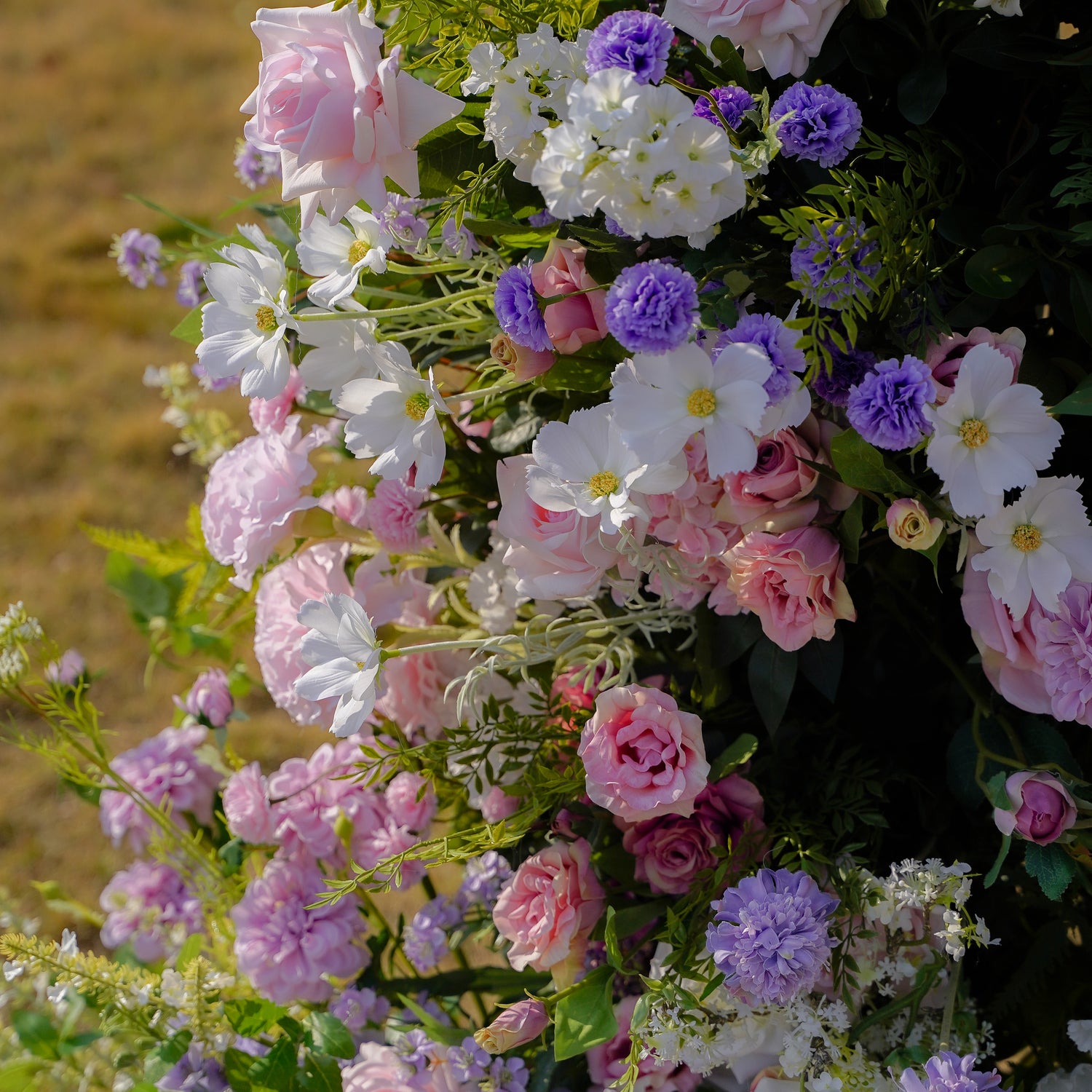 Una：Wedding Party Background Floral Arch Decoration Including Frame -R984