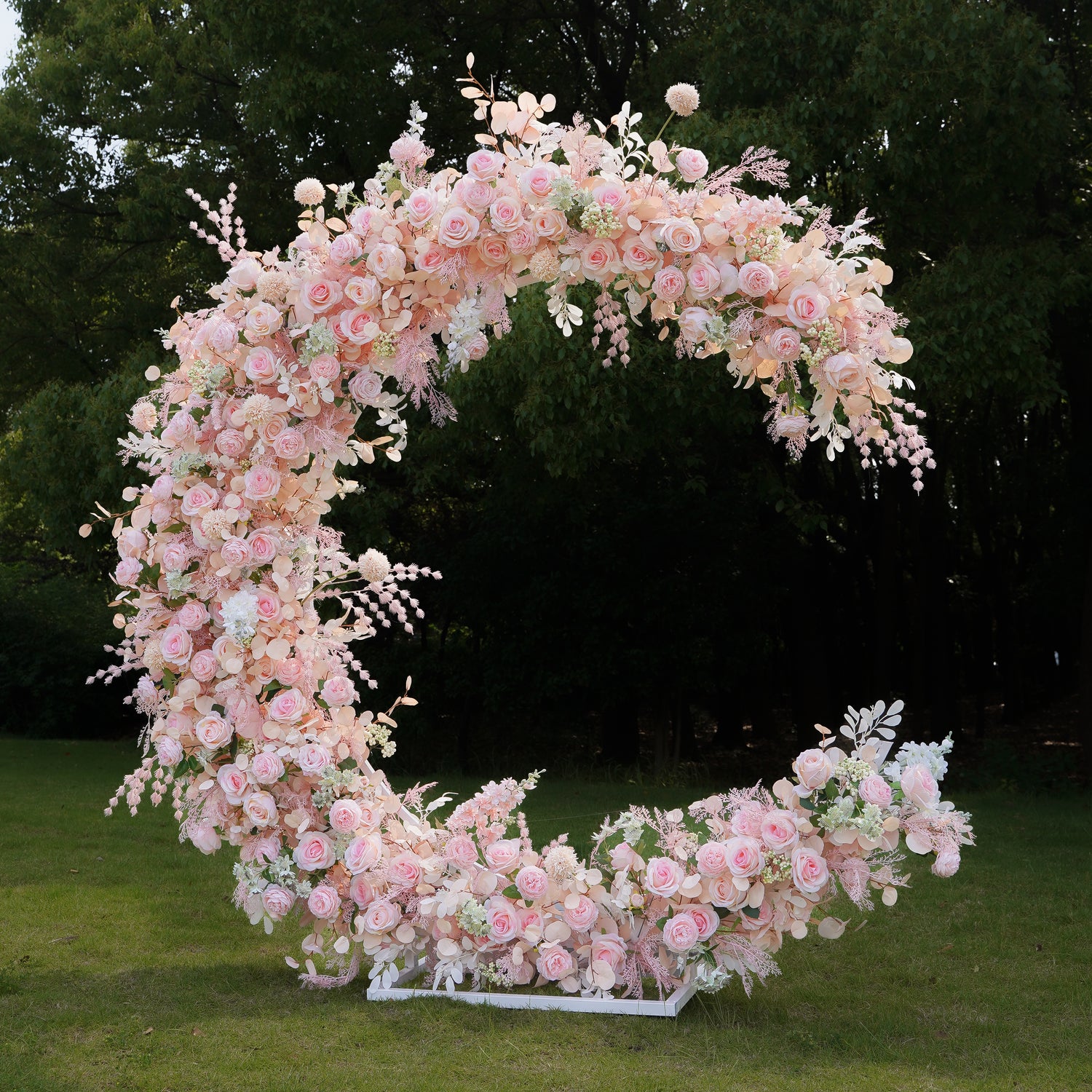 Keira：Wedding Party Background Floral Arch Decoration