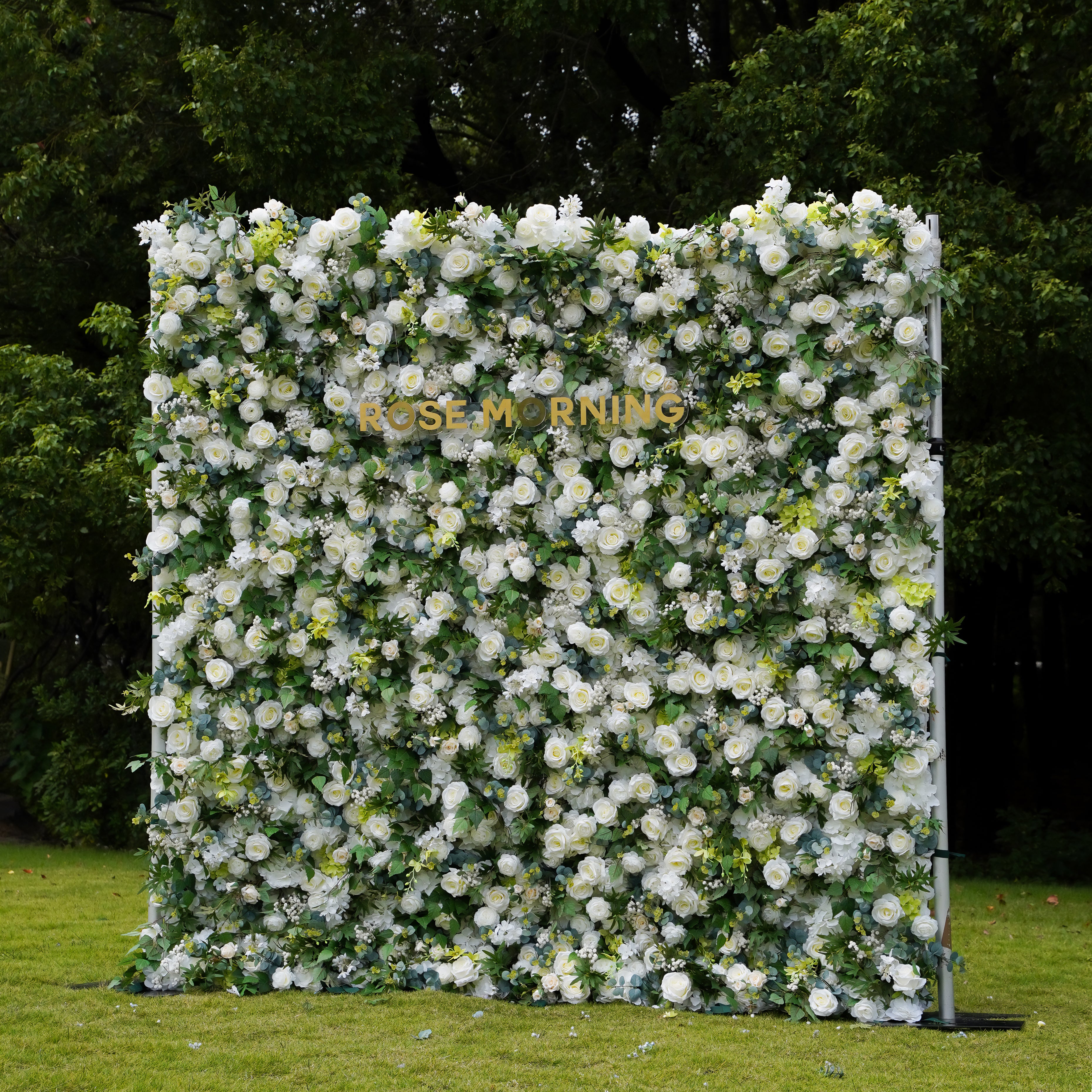 Arcadia：3D Fabric Artificial rolling up curtain flower wall