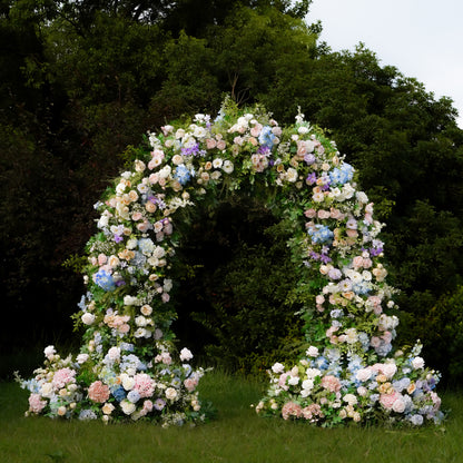 Audrey：Wedding Party Background Floral Arch Decoration