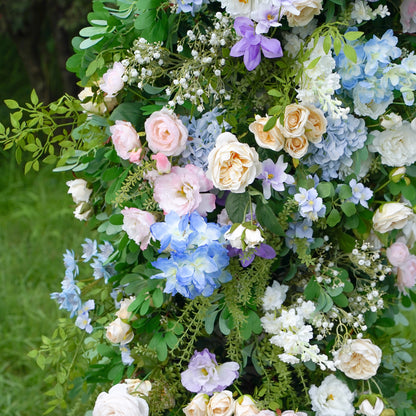 Audrey：Wedding Party Background Floral Arch Decoration