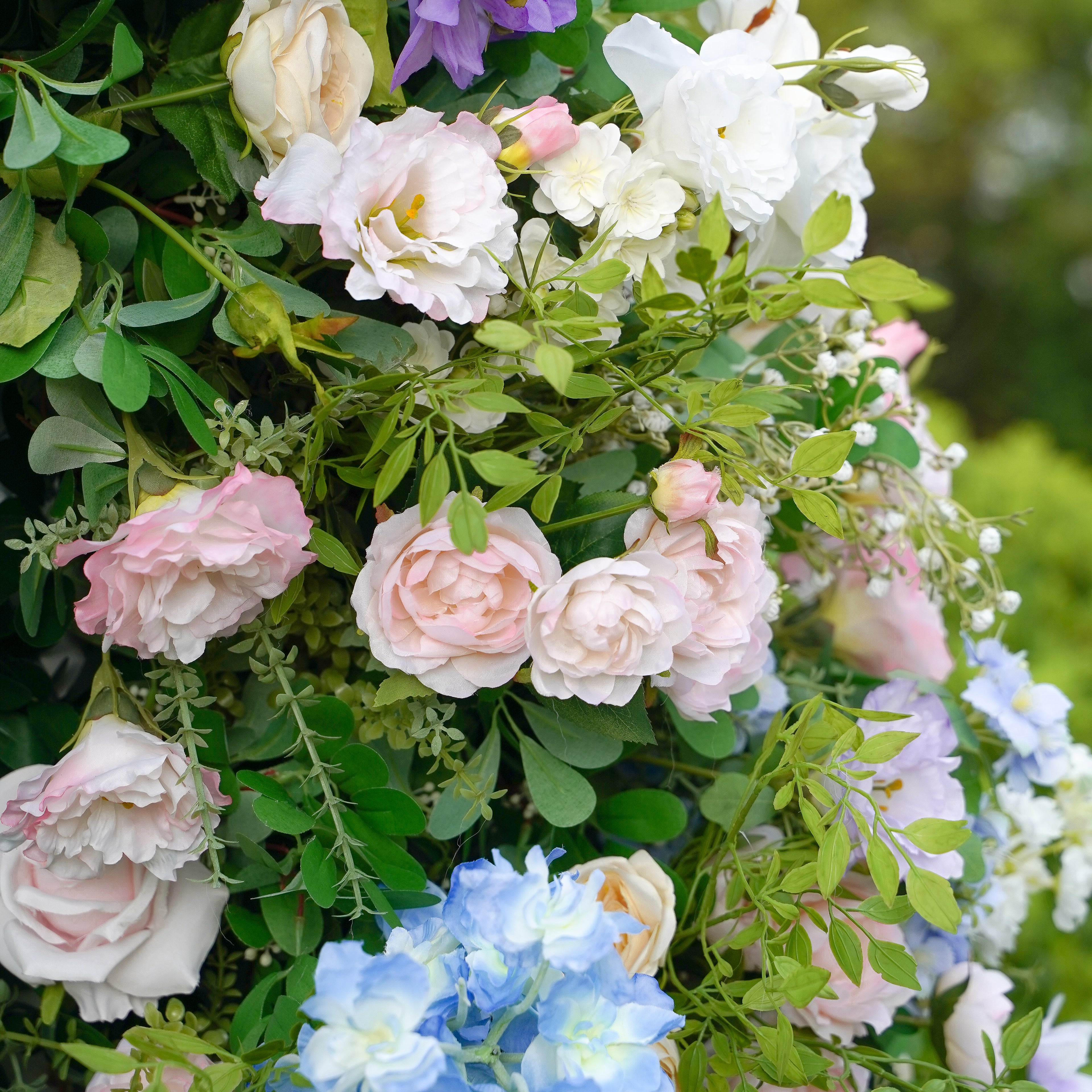 Audrey：Wedding Party Background Floral Arch Decoration