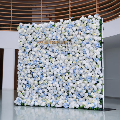 Beata：5D Fabric Artificial rolling up curtain flower wall