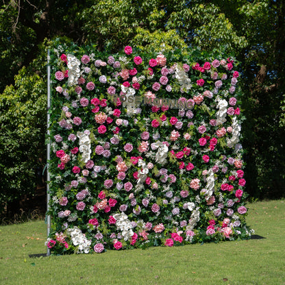 Brielle：5D Fabric Artificial rolling up curtain flower wall