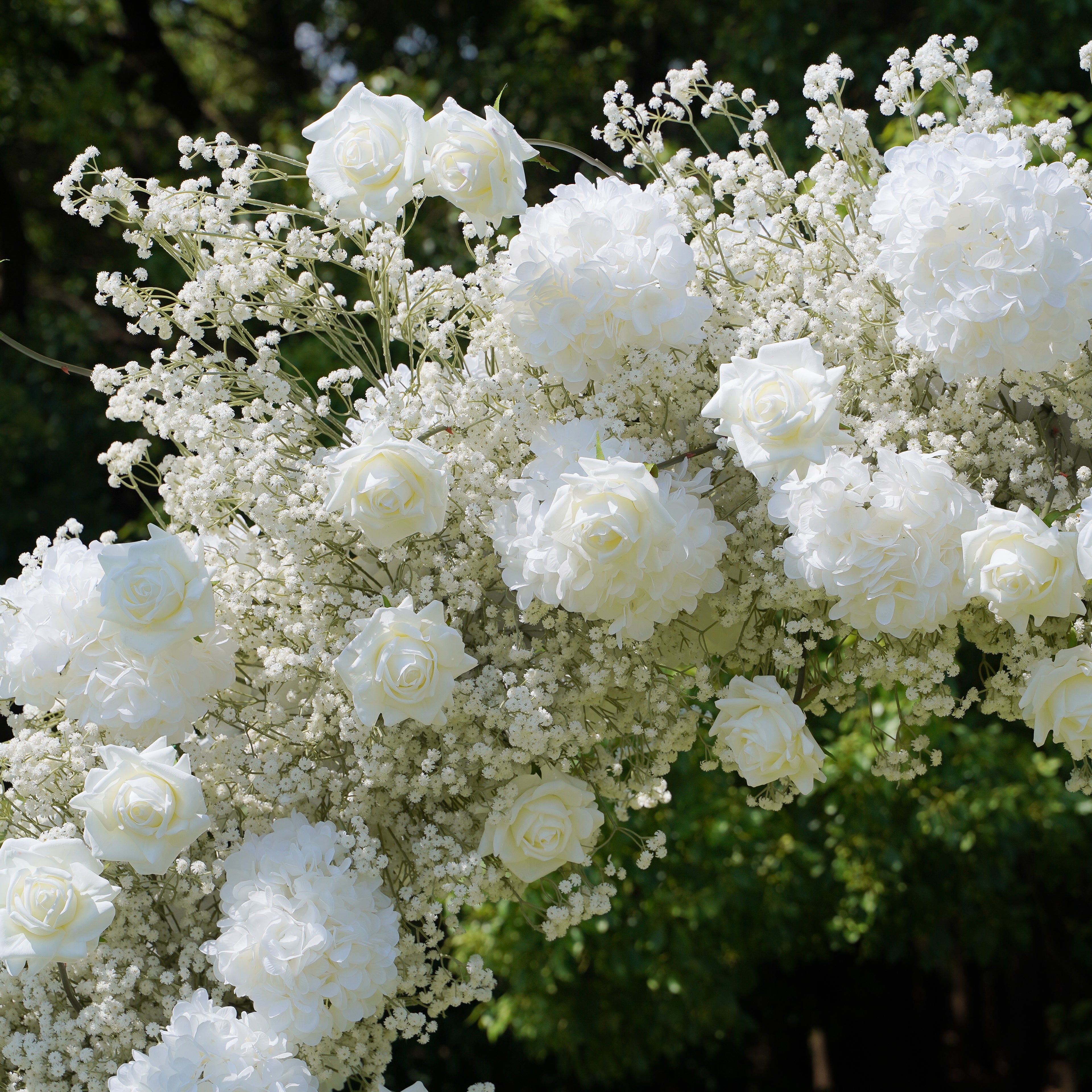 Colee：Wedding Party Background Floral Arch Decoration