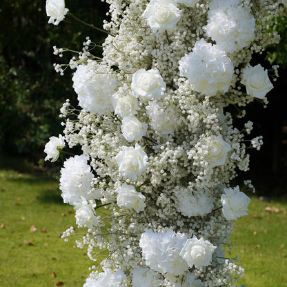 Colee：Wedding Party Background Floral Arch Decoration