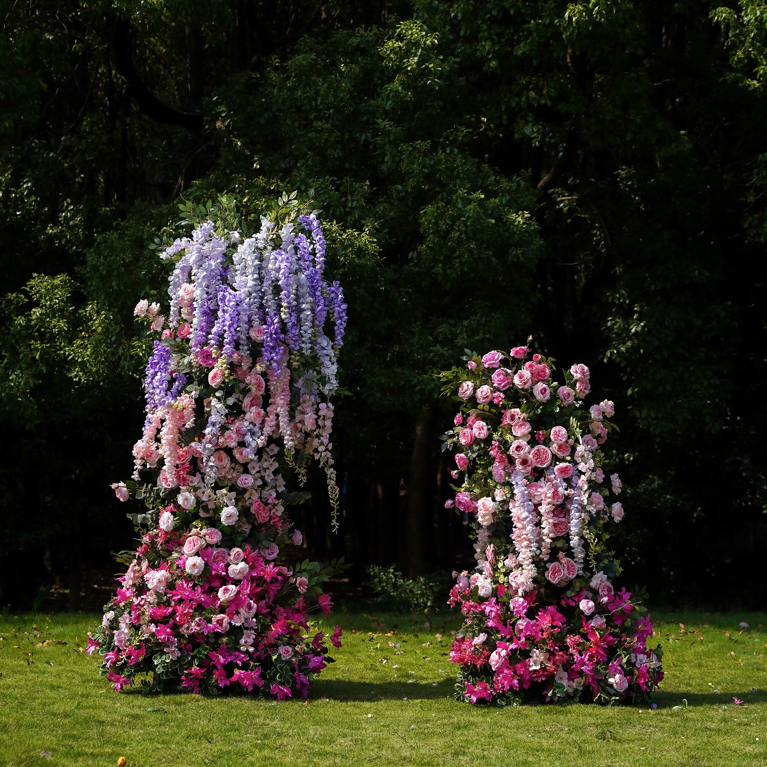 Dora：Wedding Party Background Floral Arch Decoration