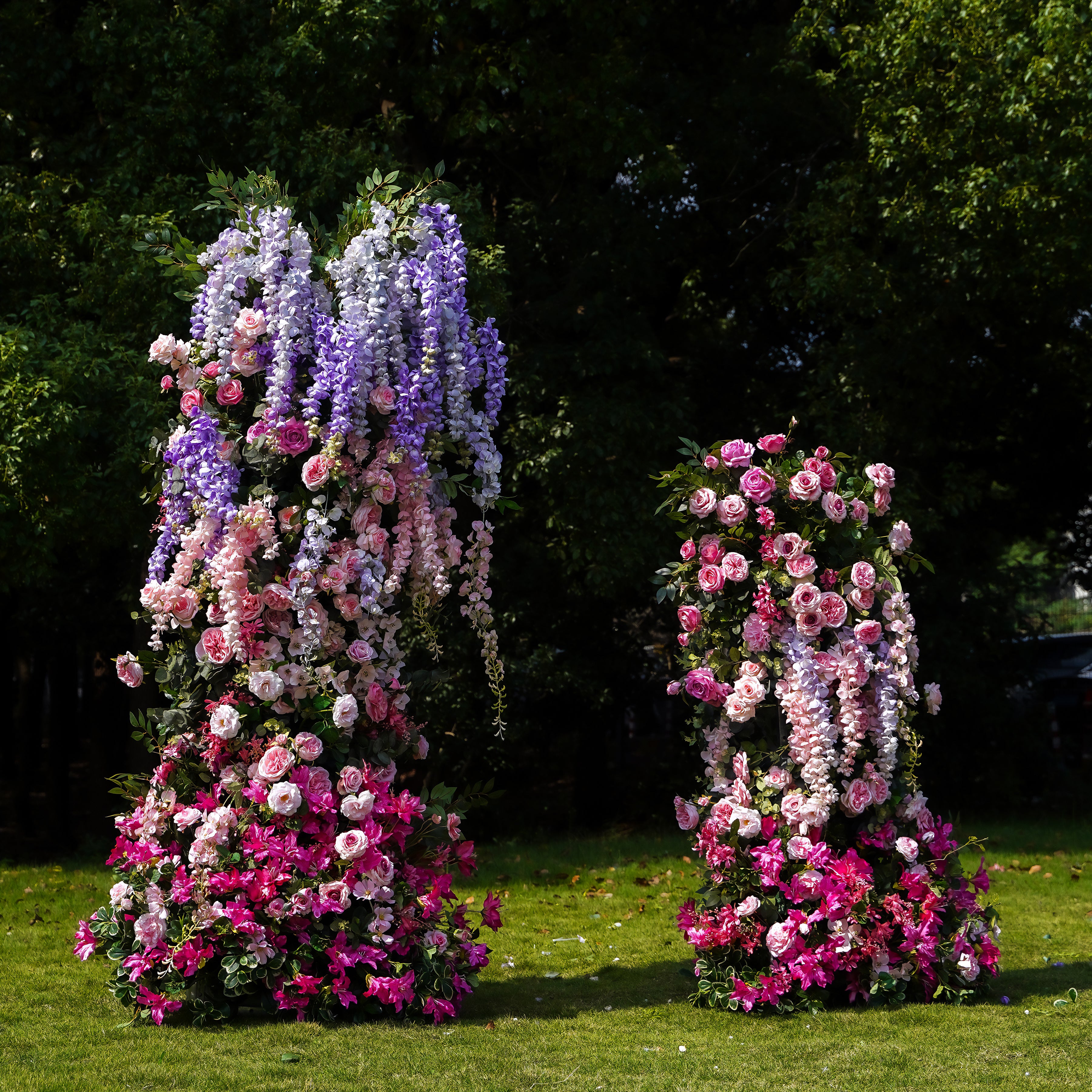 Dora：Wedding Party Background Floral Arch Decoration