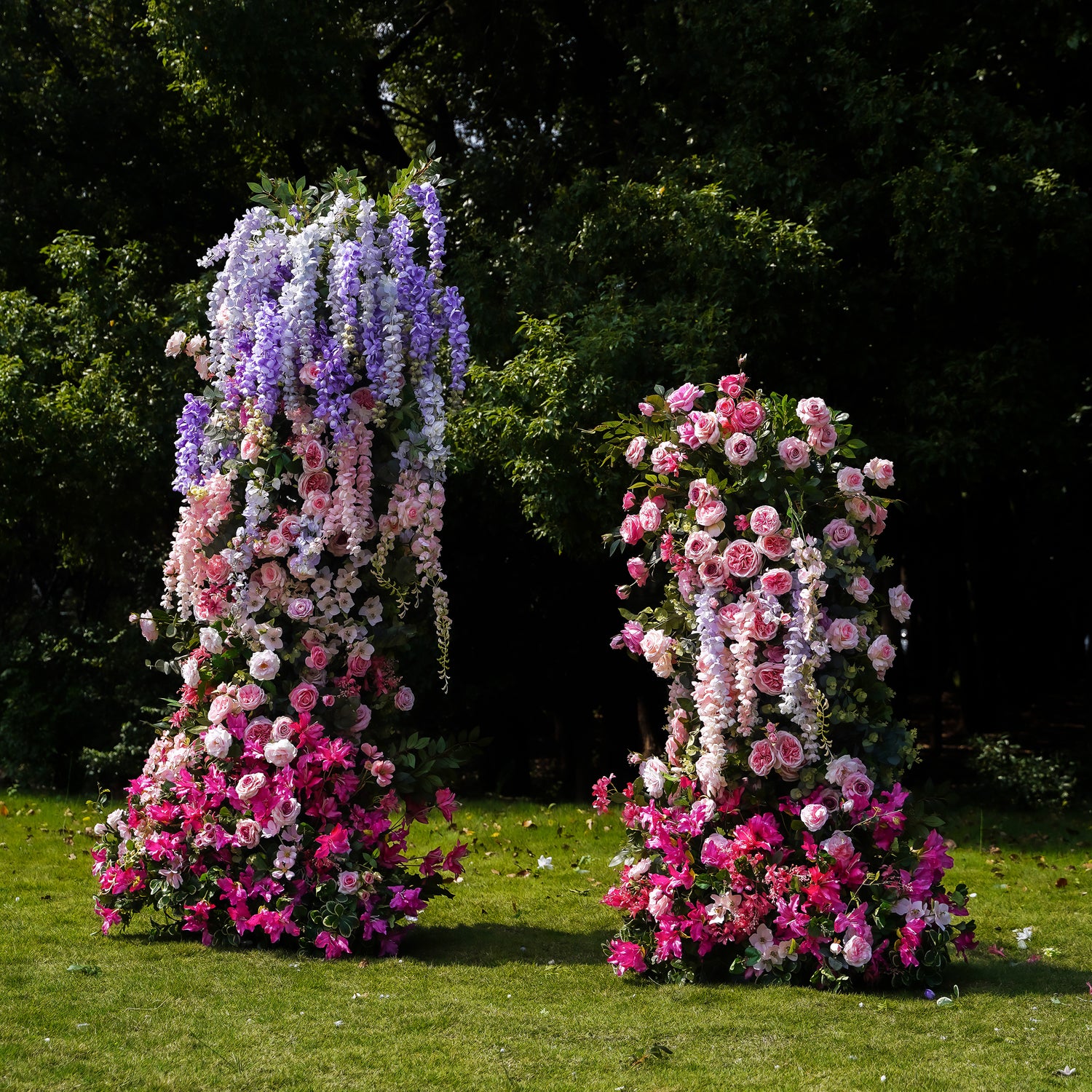 Dora：Wedding Party Background Floral Arch Decoration