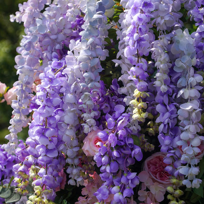 Dora：Wedding Party Background Floral Arch Decoration