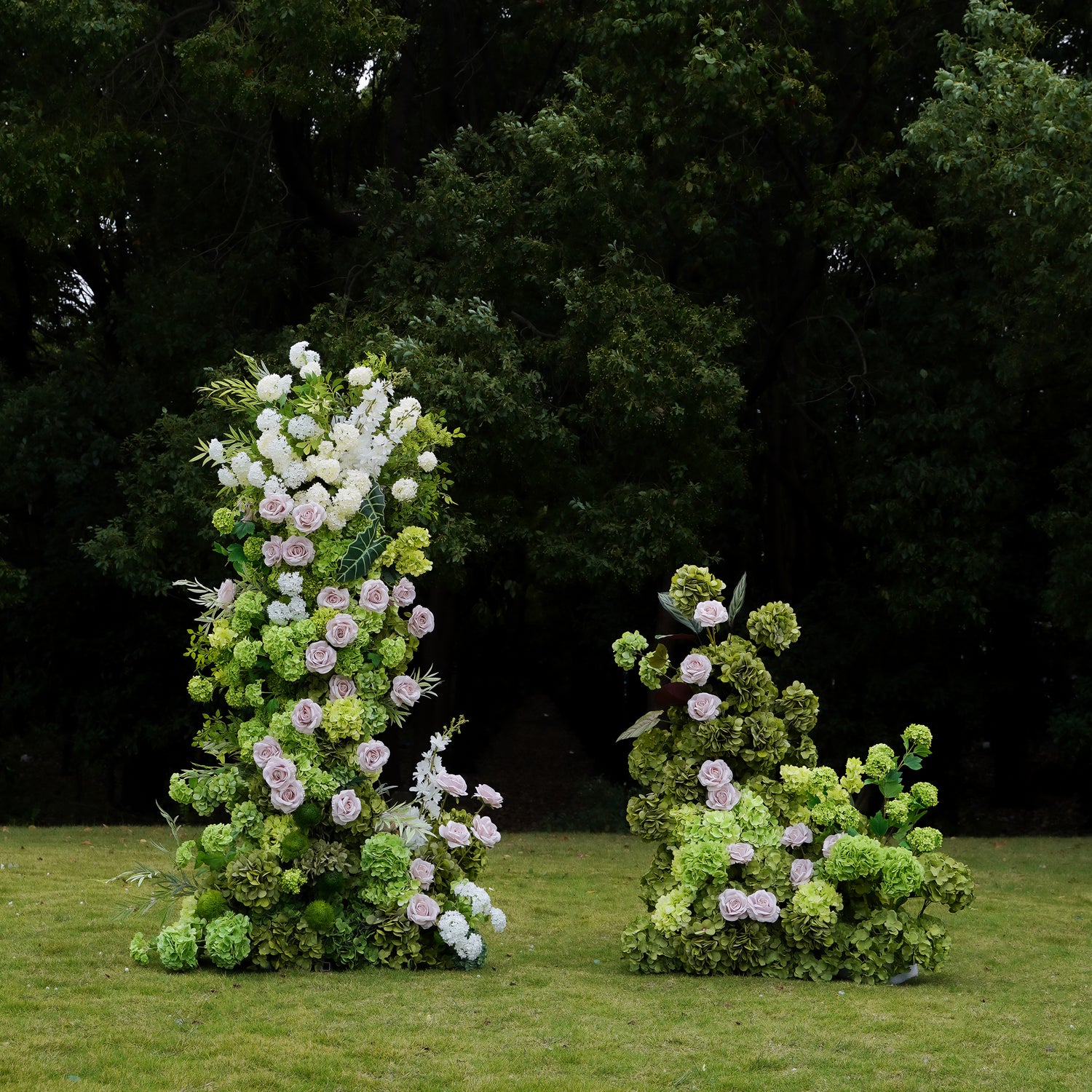 Ida：Wedding Party Background Floral Arch Decoration