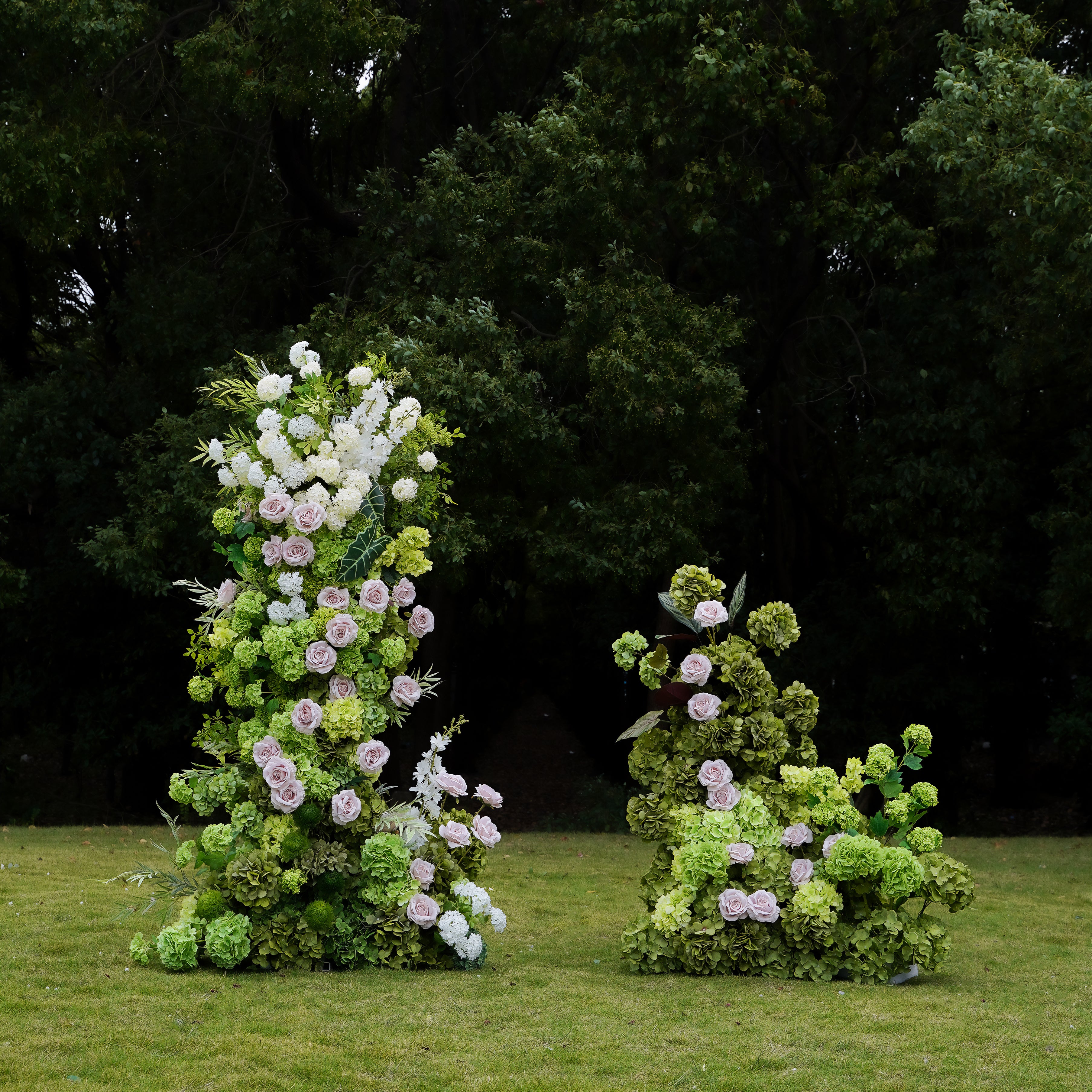 Ida：Wedding Party Background Floral Arch Decoration