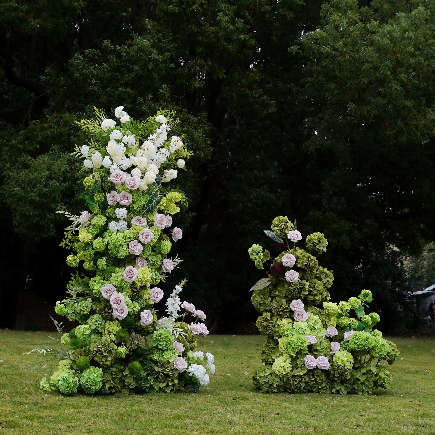 Ida：Wedding Party Background Floral Arch Decoration