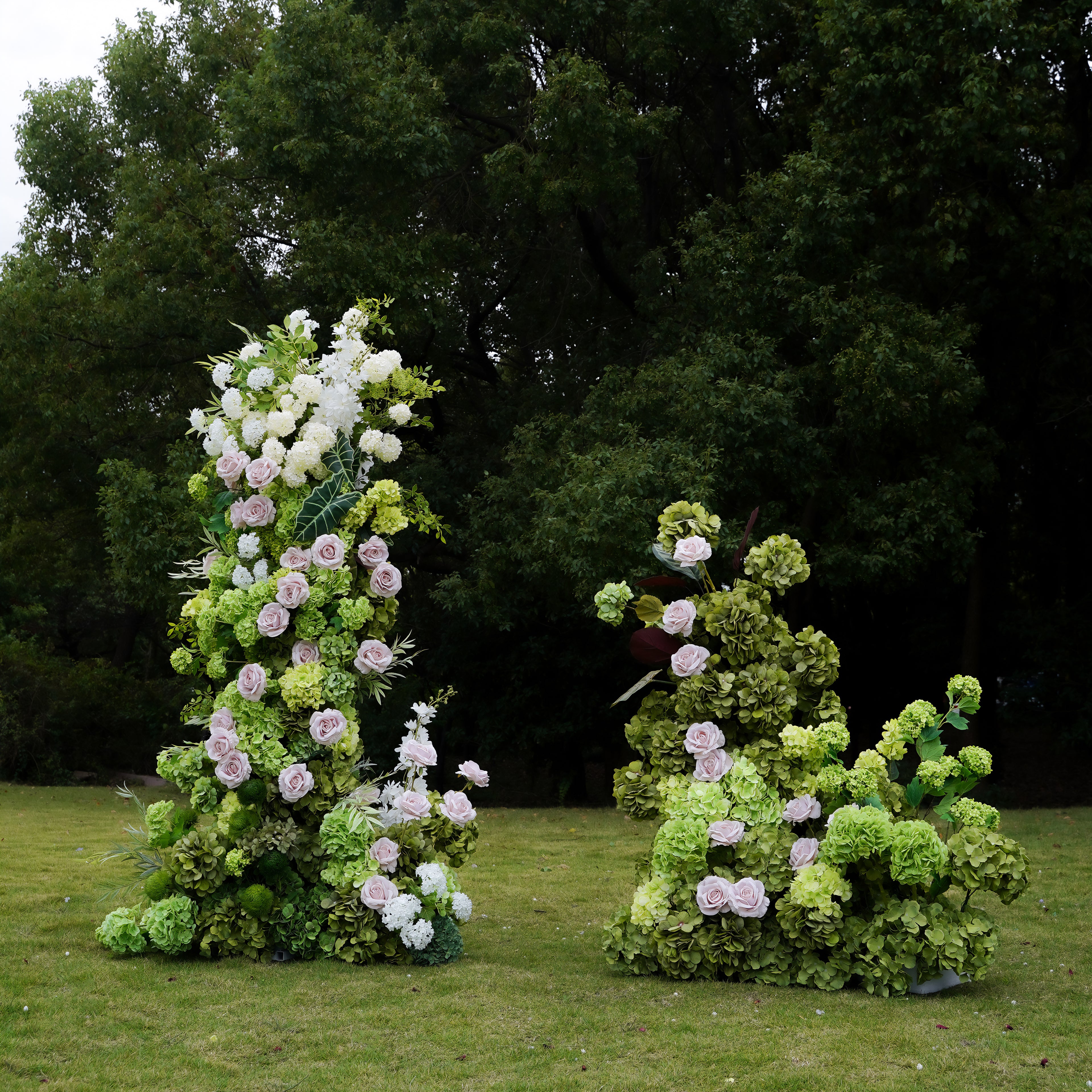 Ida：Wedding Party Background Floral Arch Decoration