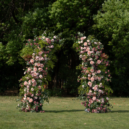 Jessie：Wedding Party Background Floral Arch Decoration