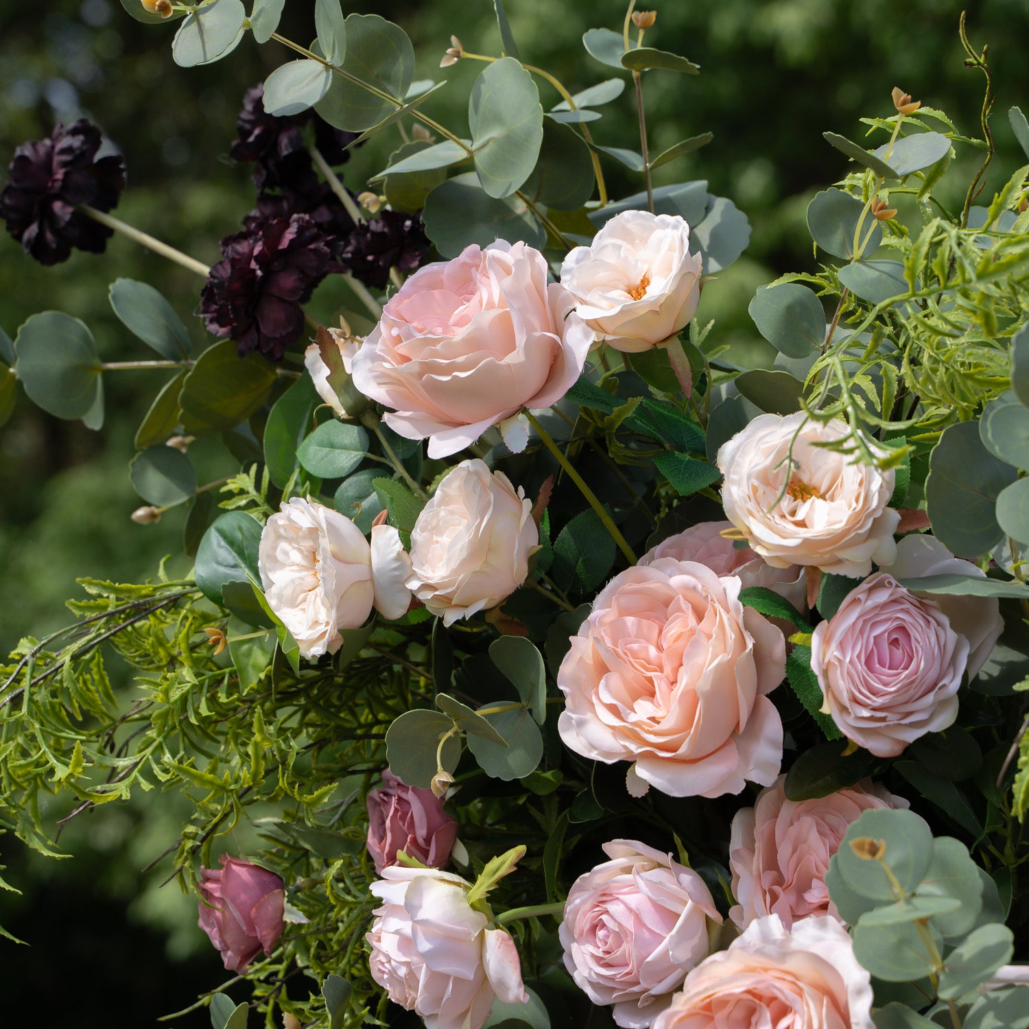 Jessie：Wedding Party Background Floral Arch Decoration