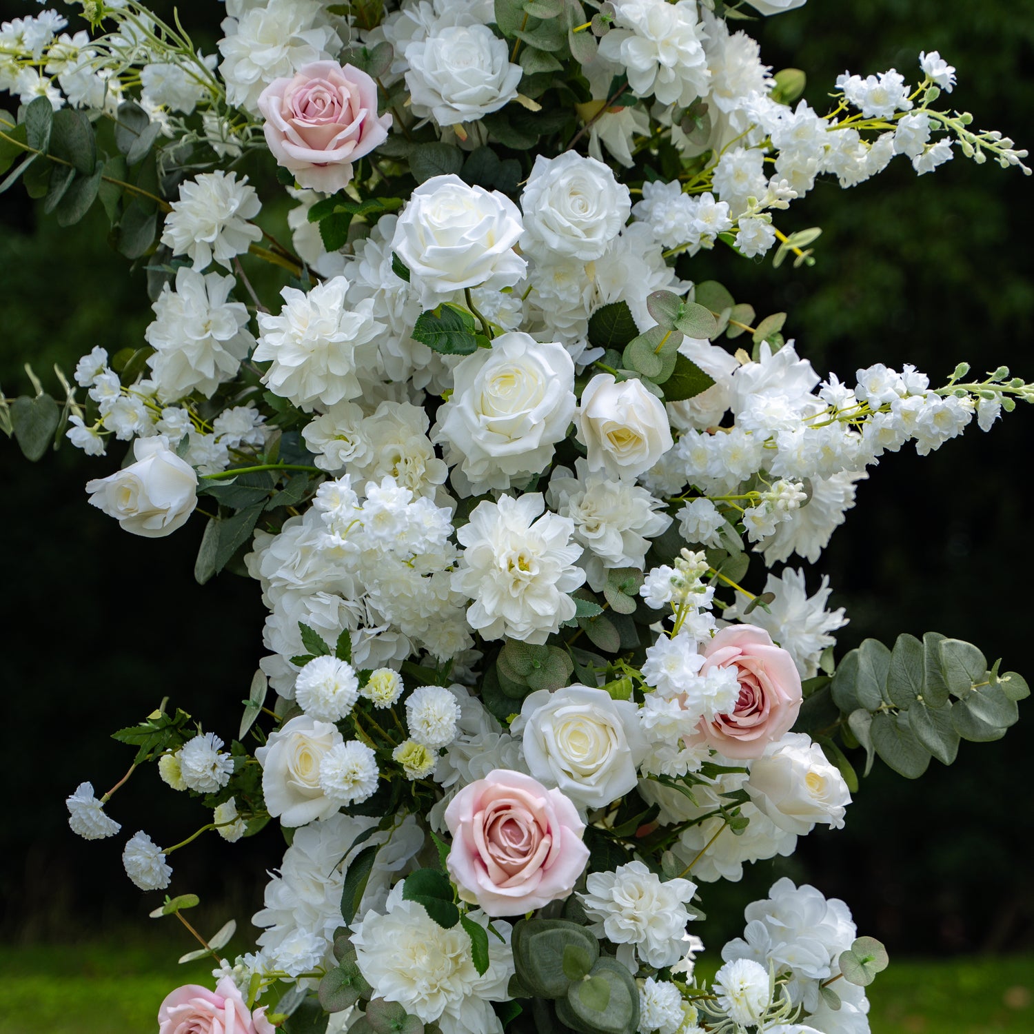 Jo：Wedding Party Background Floral Arch Decoration