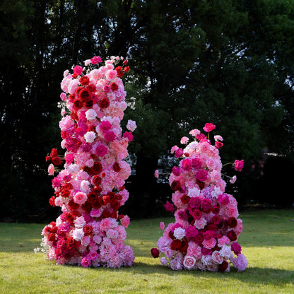 Kathryn：Wedding Party Background Floral Arch Decoration