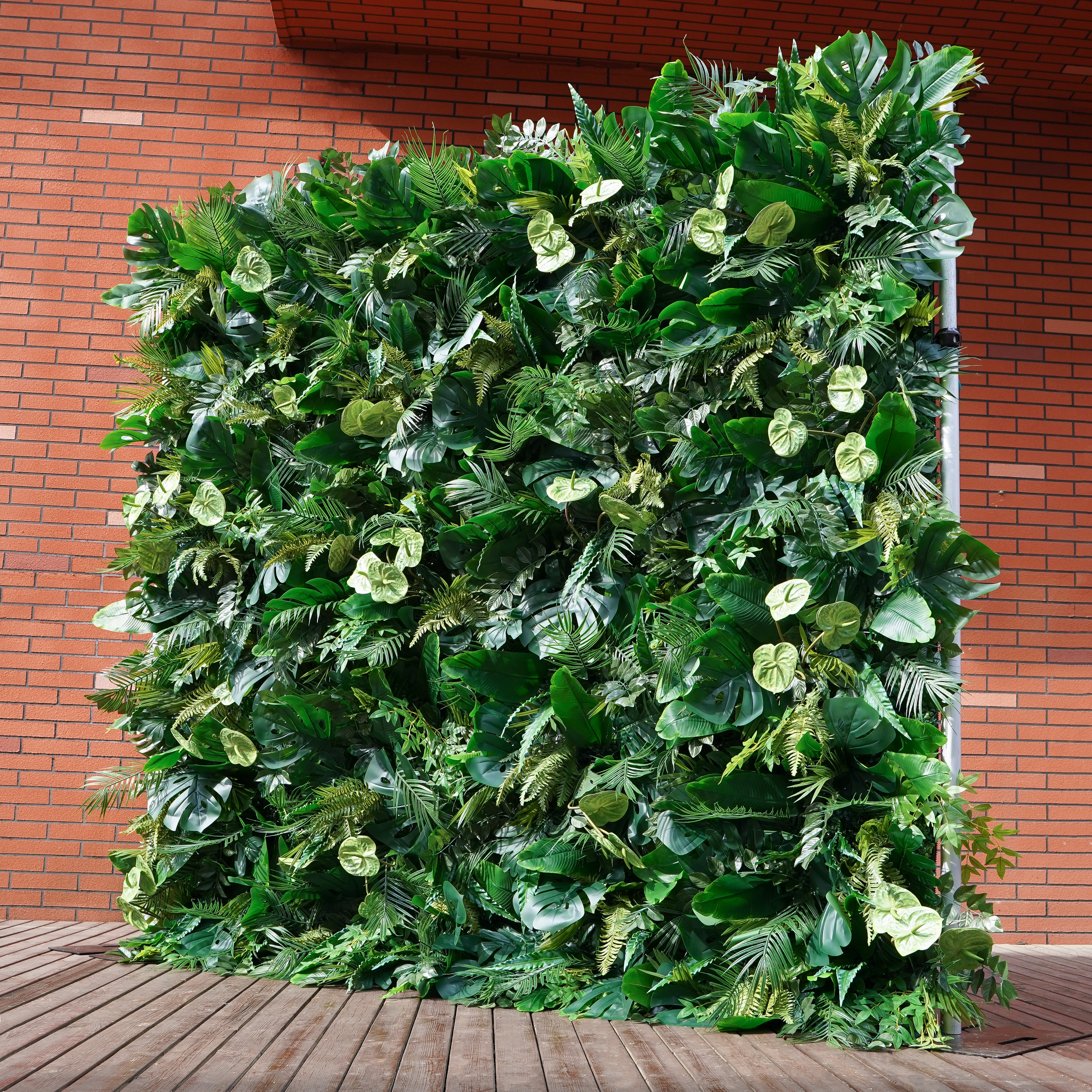 Luke：5D Fabric Artificial rolling up curtain flower wall