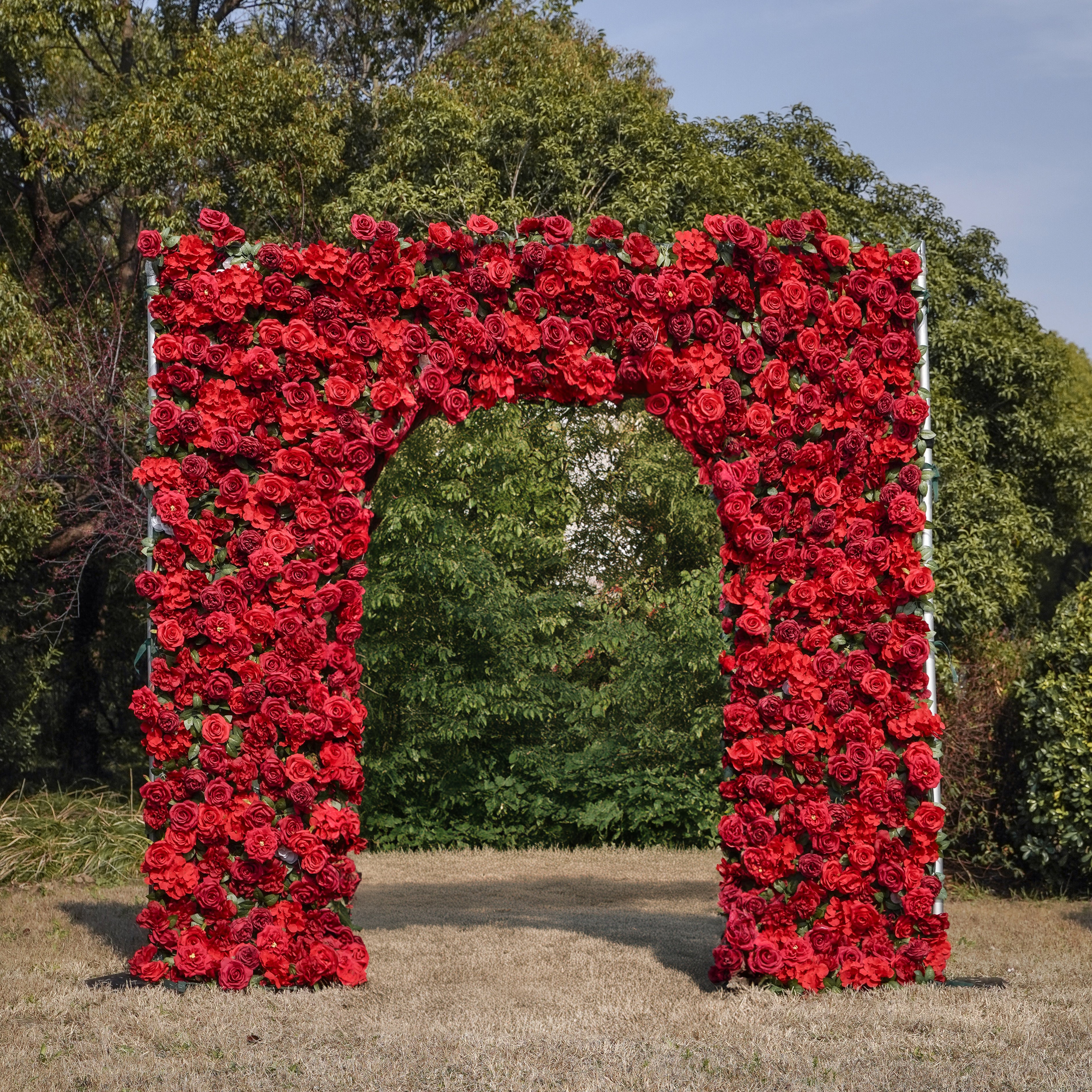 Riley：Wedding Party Background Flower Arch Decoration（Not Including Frame)