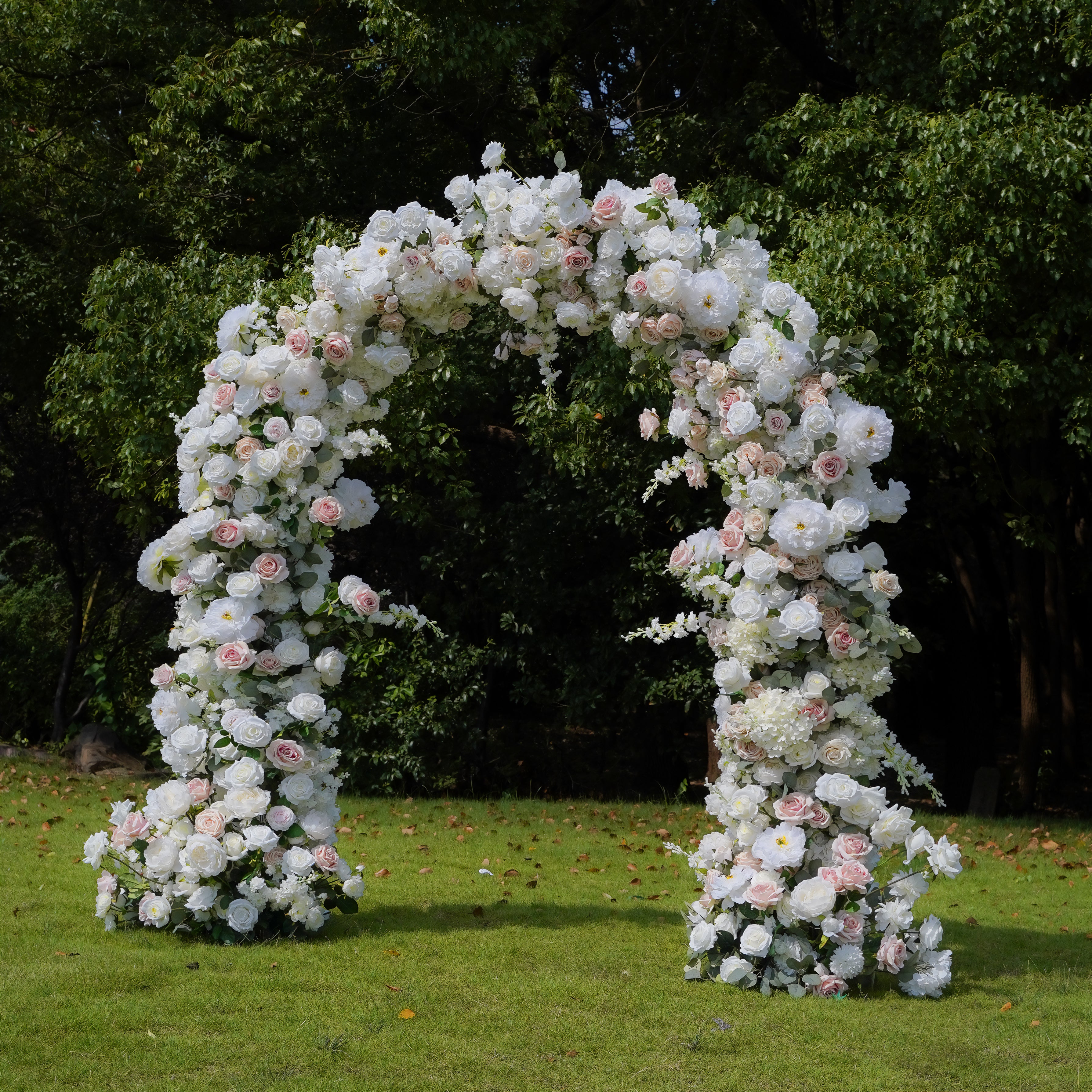 Noni：Wedding Party Background Floral Arch Decoration include Framet