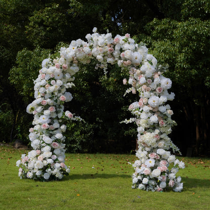 Noni：Wedding Party Background Floral Arch Decoration include Framet