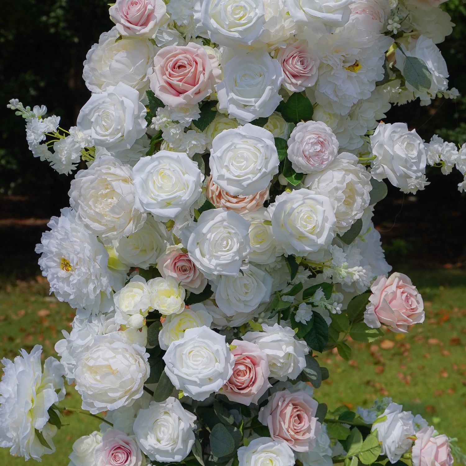 Noni：Wedding Party Background Floral Arch Decoration include Framet